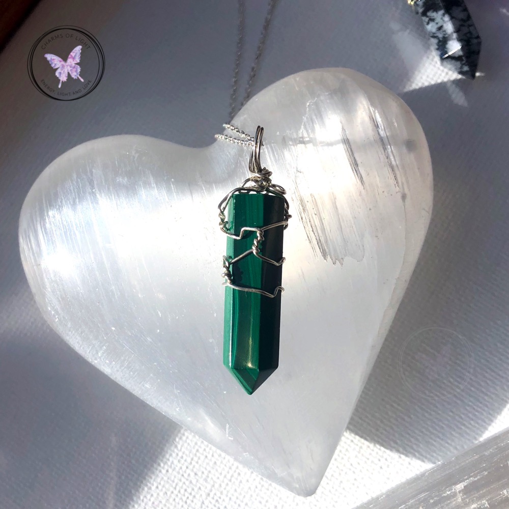 Malachite Point Pendant